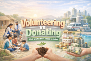 Volunteering vs Donating