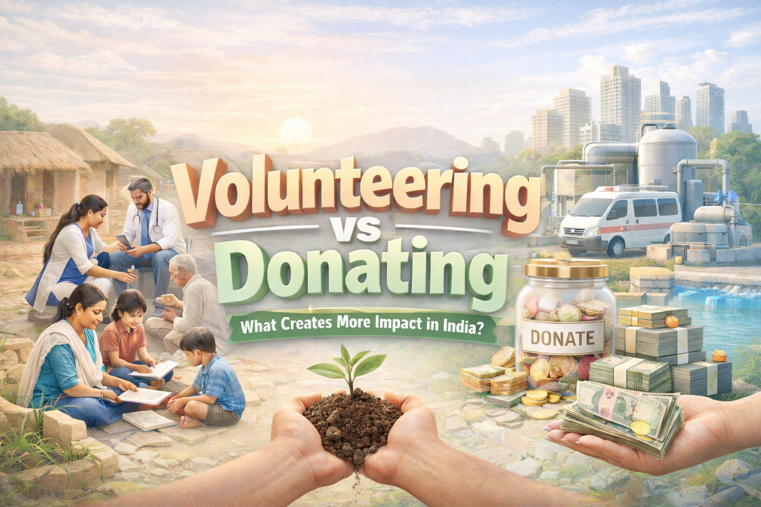 Volunteering vs Donating: What Creates More Impact in India?